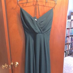 Teal chiffon bridesmaid dress!